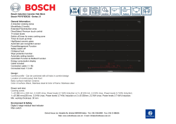Bosch Induction Ceramic Hob 60cm Bosch