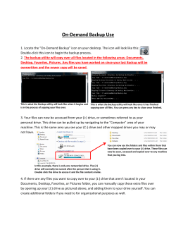 Backup Quick Use