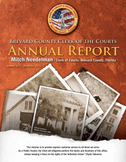 annual report - Brevard County Clerk of Court