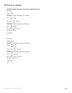 1B Percent of a Number