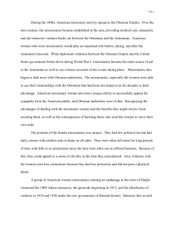 During the 1800s, American missionary activity spread to the