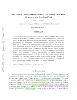The Role of Density Stratification in Generating Zonal Flow