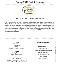 Spring 2017 PAAK Catalog