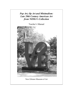 TABLE OF CONTENTS - New Orleans Museum of Art