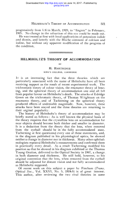 mologists repeated Helmholtz`s measurenments and confirmed