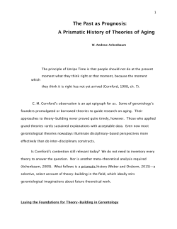 Achenbaum - The Past as Prognosis.pages