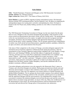 Protestors and Delegates at the 1968 Democratic