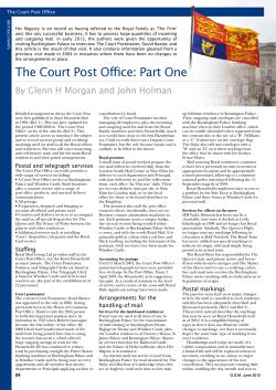 The Court Post Office: Part One
