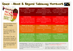 Space Takeaway Homework