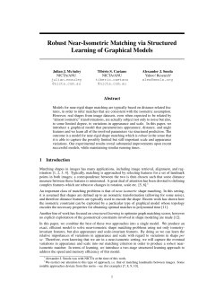 Robust Near-Isometric Matching via Structured