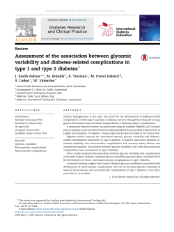 Assessment of the association between glycemic variability and