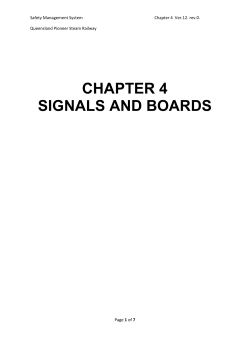 chapter 4 signals and boards - Queensland Pioneer Steam Railway