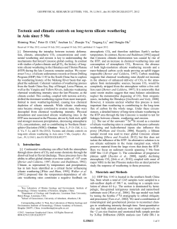 Tectonic and climatic controls on long
