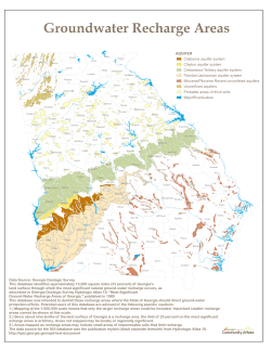 Georgia`s Groundwater Recharge Areas
