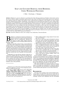 Soap and Glycerin Removal from Biodiesel Using Waterless