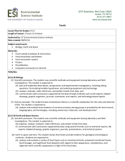 Fossils - Environmental Science Institute