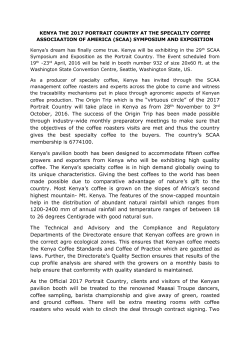 Kenya the 2017 portrait country at the specailty