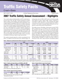 2007 Traffic Safety Annual Assessment - CrashStats