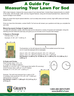 A Guide For Measuring Your Lawn For Sod