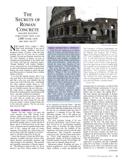 The Secrets of Roman Concrete
