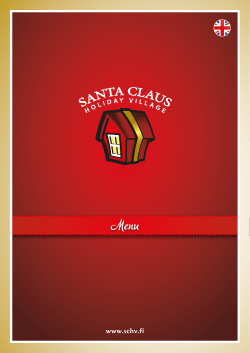 Menu - Santa Claus Holiday Village