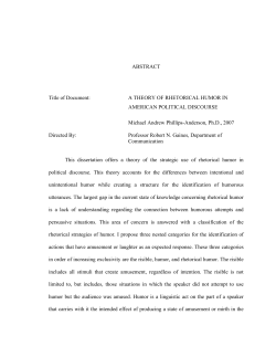 A THEORY OF RHETORICAL - DRUM