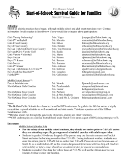 Dear City Honors - City Honors School