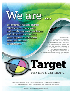 the Southeast region`s premier offset printer, serving daily and