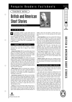 British and American Short Stories