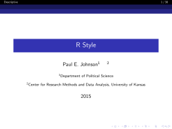 R Style