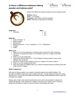 Is there a difference between baking powder and baking soda?