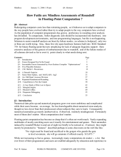 How Futile are Mindless Assessments of Roundoff in Floating