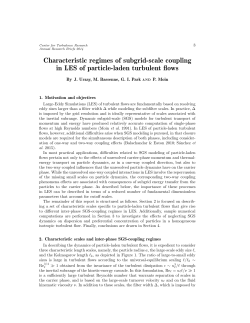 Characteristic regimes of subgrid-scale coupling in LES of particle