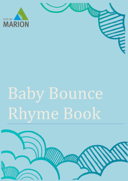 Baby Bounce Rhyme Booklet