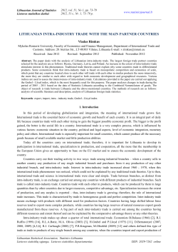 this PDF file - Lithuanian Journal of Statistics