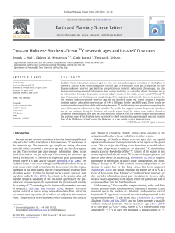 Constant Holocene Southern-Ocean 14C reservoir ages and ice