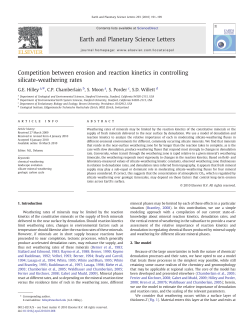 Competition between erosion and reaction