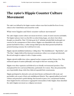mortaljourney.com The 1960&prime;s Hippie Counter