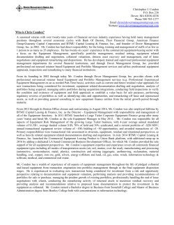 Please Read Entire Resume - Dover Management Group