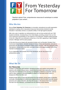 Marketing Pack United States - From Yesterday, For Tomorrow
