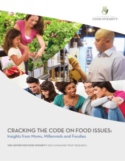 cracking the code on food issues
