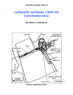 Czechoslovakia - The Luftwaffe, 1933-45