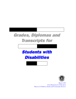 Grades and Diploma - Iowa Braille School