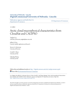 Arctic cloud macrophysical characteristics from CloudSat and