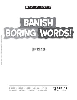 Banish Boring Words - Herne Junior School
