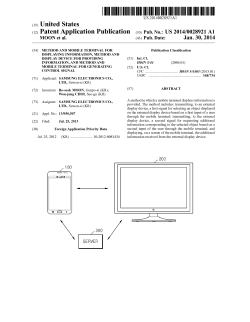 Method and mobile terminal for displaying information, method and