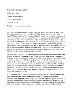The Plan of Salvation in a Pdf document