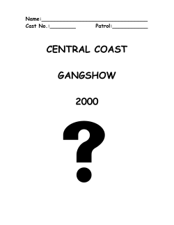 CENTRAL COAST GANGSHOW 2000