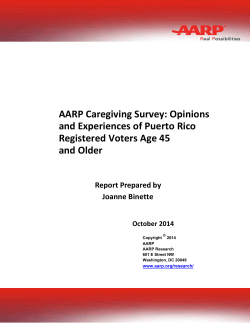 Opinions and Experiences of Puerto Rico Registered Voters