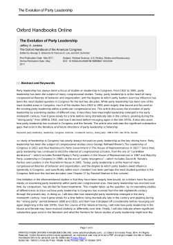 Oxford Handbooks Online - Faculty Web Sites at the University of